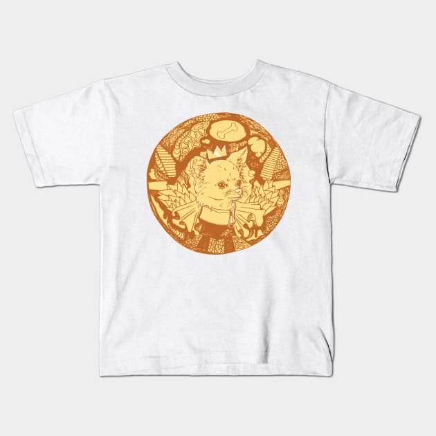 Terracotta Circle of the Chihuahua Kids T-Shirt by kenallouis